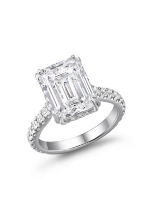 5ct Emerald Cut Engagement Ring