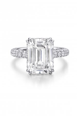 5ct Emerald Cut Engagement Ring