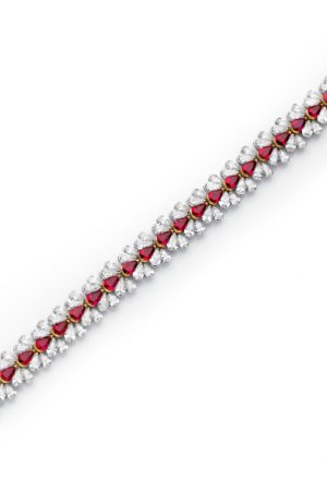 Butterfly Ruby and Diamond Bracelet