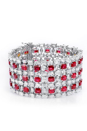 Diamonds and Rubys bracelet