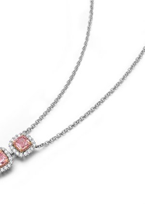 Double Pink Diamond Pendant