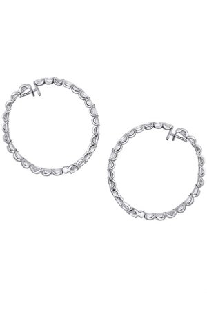 Emerald Hoop Earrings