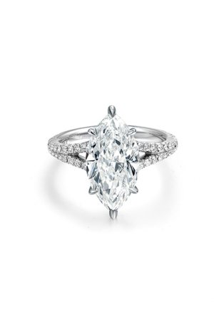 Split Band Marquise Ring