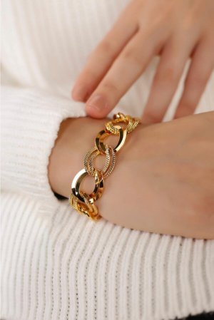 22 Ayar Altın Kaplama Samanyolu Bileklik