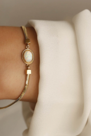 Italyan Opal Altın Bileklik