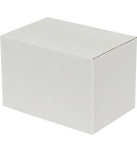 15x10x10cm Tek Oluklu Koli - Beyaz