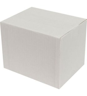 20x15x15cm Tek Oluklu Koli - Beyaz