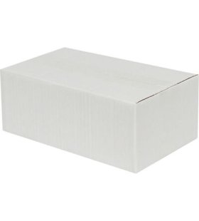 25x15x10cm Tek Oluklu Koli - Beyaz