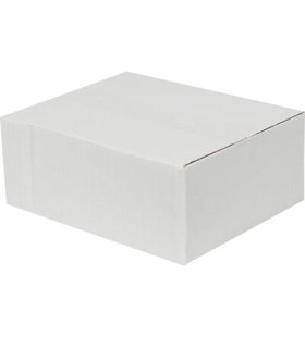 25x20x10cm Tek Oluklu Koli - Beyaz