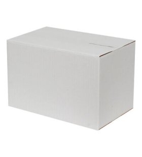 28x18x18cm Tek Oluklu Koli - Beyaz