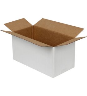 29x15x15cm Tek Oluklu Koli - Beyaz