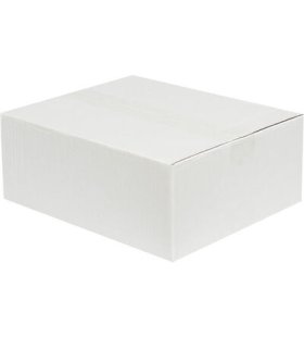 30x25x12cm Tek Oluklu Koli - Beyaz