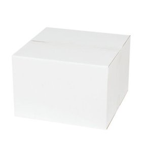 30x30x20cm Tek Oluklu Koli - Beyaz