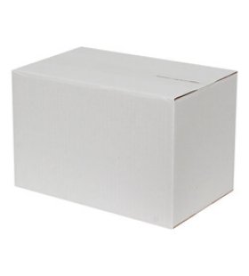 35x20x20cm Tek Oluklu Koli - Beyaz