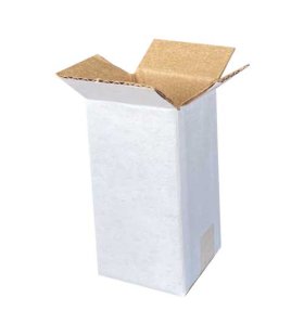 3x3x6cm Tek Oluklu Koli - Beyaz