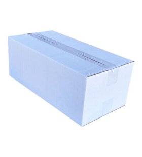 40x20x15cm Tek Oluklu Koli - Beyaz