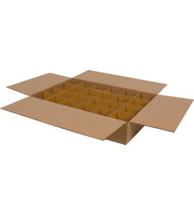 43,5x29x9cm Seperatörlü Çay Bardağı Kolisi - Kraft