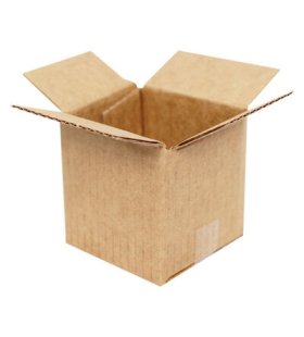 5x5x5cm Tek Oluklu Koli - Kraft