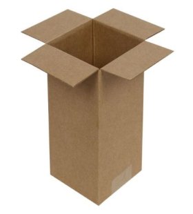 8x8x10cm Tek Oluklu Koli - Kraft